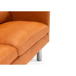 Glostrup 2 pers lædersofa Cognac