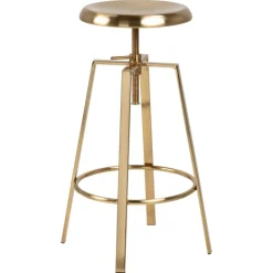 Goose barstol guldfarvet metal