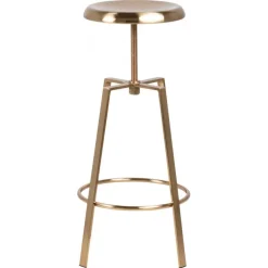Goose barstol guldfarvet metal