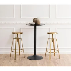 Goose barstol guldfarvet metal