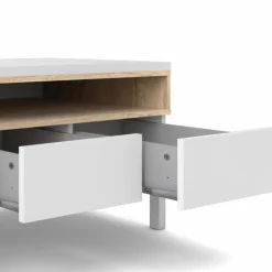 Gotland tv-bord - Hvid/Eg