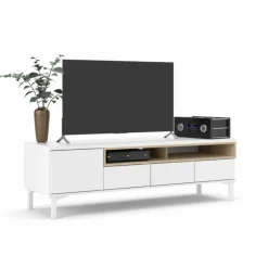 Gotland tv-bord - Hvid/Eg