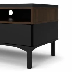 Gotland tv-bord - Sort/Valnød