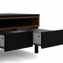 Gotland tv-bord - Sort/Valnød