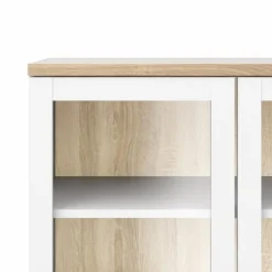 Gotland vitrine - Hvid/Eg