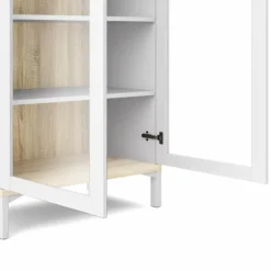 Gotland vitrine - Hvid/Eg