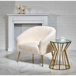 GRIFON fritidslænestol Creme / guld