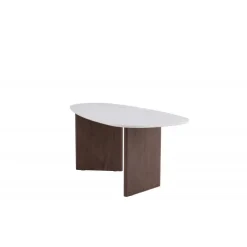 Gronvik Ovalt spisebord 180 x 90cm - Lysegrå og Mocca