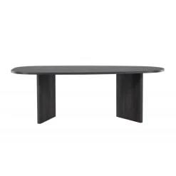 Gronvik Ovalt spisebord 220x100cm - Sort