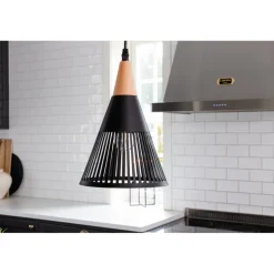 Gruid Belysning - Sort og Træ