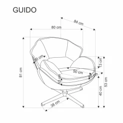 GUIDO lænestol, sennep