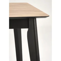 GULIAN Spisebord med udtræk, wotan eg / Sort