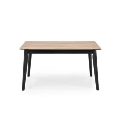 GULIAN Spisebord med udtræk, wotan eg / Sort