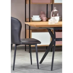 GUSTAVO bord gylden eg/Sort