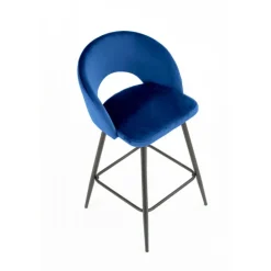 H96 Barstol, - mørkeblå