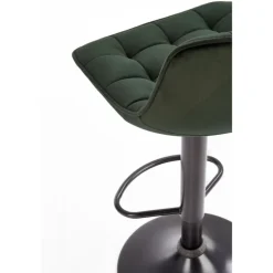 H95 Barstol - Mørkegrøn Velour