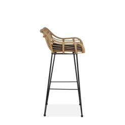 H105 Barstol, - Natur / Sort