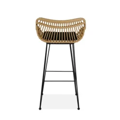 H105 Barstol, - Natur / Sort