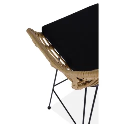 H105 Barstol, - Natur / Sort