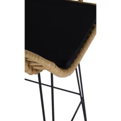 H105 Barstol, - Natur / Sort