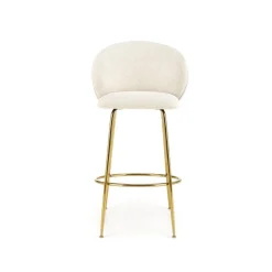 H116 Barstol, Creme/guld