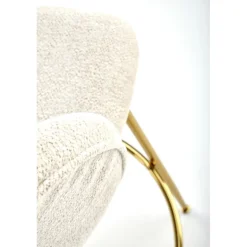 H116 Barstol, Creme/guld