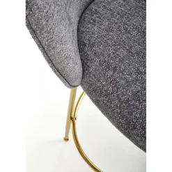 H116 Barstol, Grå / guld