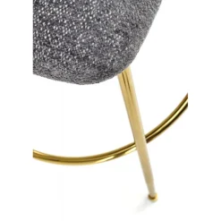 H116 Barstol, Grå / guld