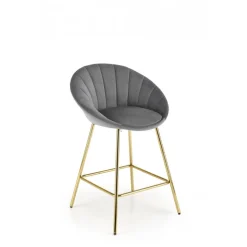 H112 barstol, Grå/guld