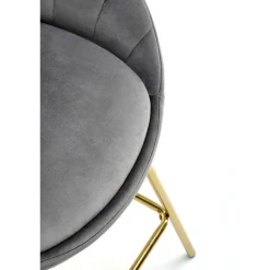 H112 barstol, Grå/guld