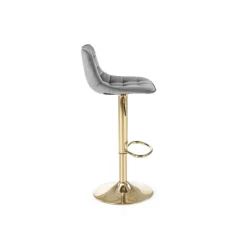 H120 Barstol, guld / MørkeGrå