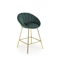 H112 Barstol, Mørkegrøn / guld