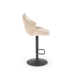 H122 Barstol, Sort / Beige