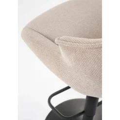 H122 Barstol, Sort / Beige