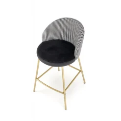 H113 Barstol, Sort / Hvid