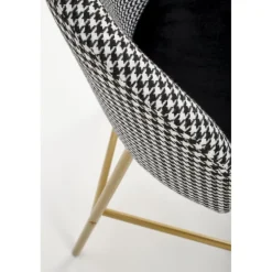 H113 Barstol, Sort / Hvid