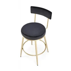 H115 Barstol, Sort/guld