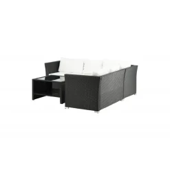 Haiti Have Hjørnesofa Sæt - Sort