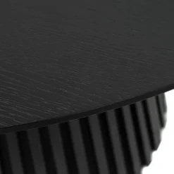 Hammel Udtræksbord i Sort Eg – Ø140 cm (Udvides til 240 cm)