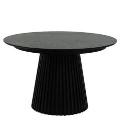 Hammel Udtræksbord i Sort Eg – Ø120 cm (Udvides til 220 cm)