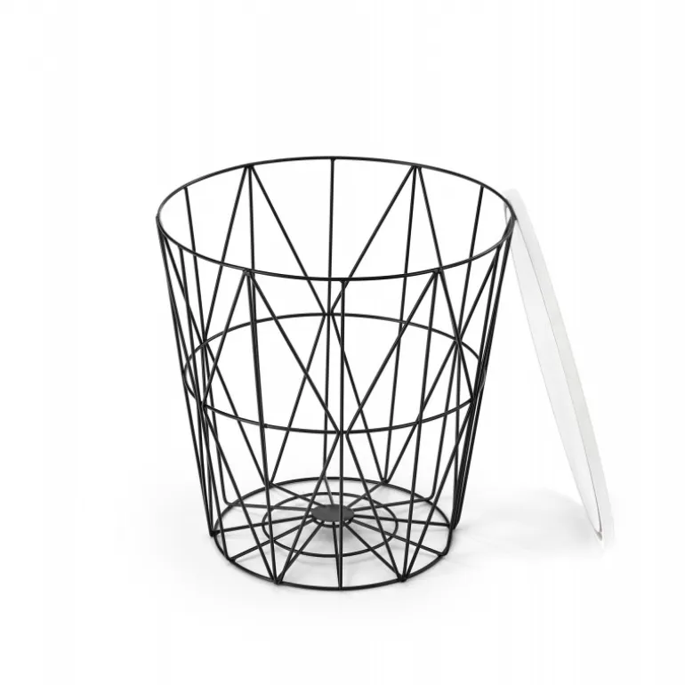 HARISSA_B sofabord, Sort / Hvid marmor