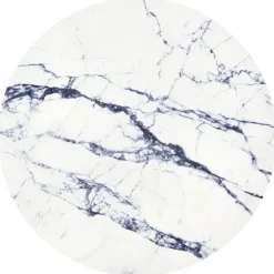 HARISSA_G sofabord, guld / Hvid marmor