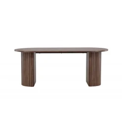 Haron Ovalt spisebord 200 x 90cm - Mocca