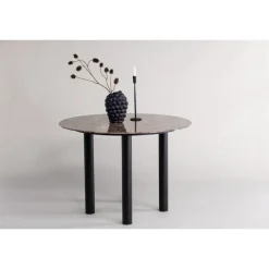 Havsten Rundt spisebord - Sort og Brun