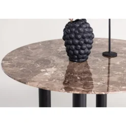 Havsten Rundt spisebord - Sort og Brun