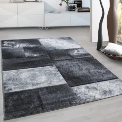 Hawaii Kortluvet tæppe Ternet - Grå