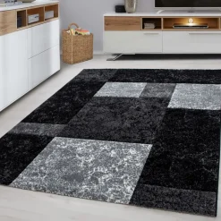 Hawaii Kortluvet tæppe Ternet - Sort