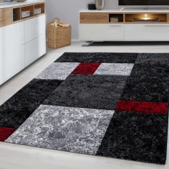 Hawaii Kortluvet tæppe Ternet - Rød