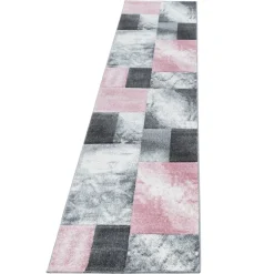 Hawaii Kortluvet Tæppeløber Ternet - Pink