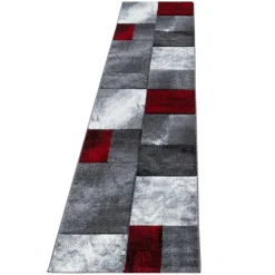 Hawaii Kortluvet Tæppeløber Ternet - Rød